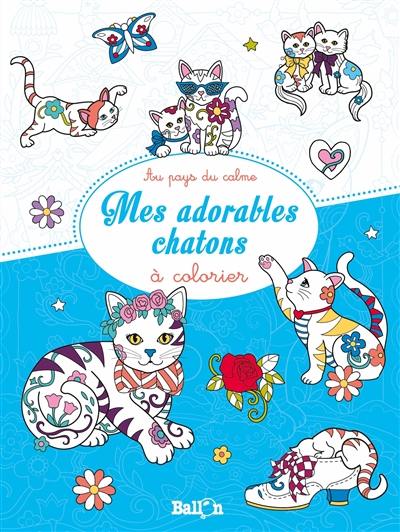 Mes adorables chatons à colorier