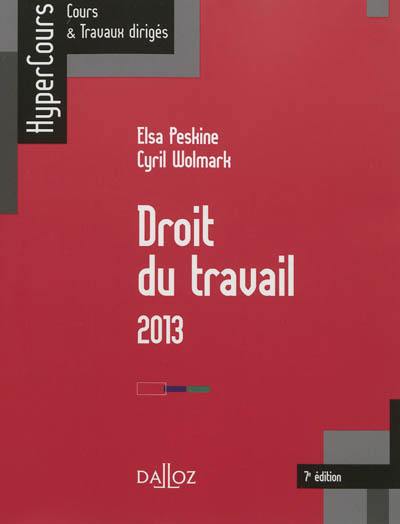 Droit du travail : 2013