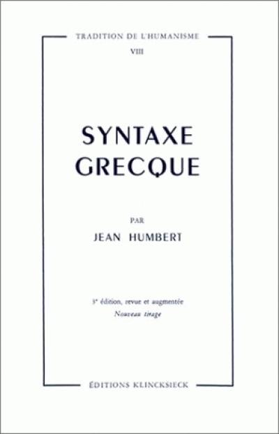 Syntaxe grecque