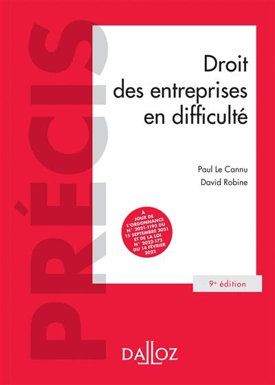 Droit des entreprises en difficulté