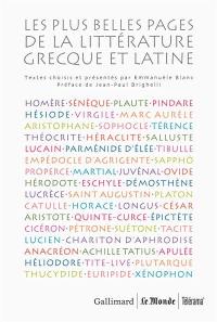 Les plus belles pages de la littérature grecque et latine