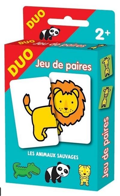 Les animaux sauvages : jeu de paires