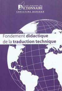 Fondement didactique de la traduction technique