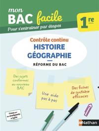 Histoire géographie 1re : contrôle continu : réforme du bac