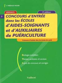 Concours d'entrée dans les écoles d'aides-soignants et d'auxiliaires de puériculture