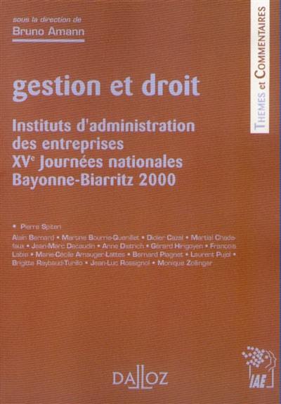 Gestion et droit