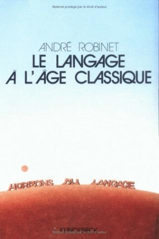 Le langage à l'âge classique