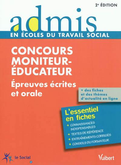 Concours moniteur-éducateur : épreuves écrite et orale