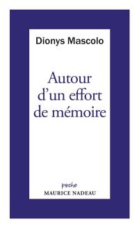 Autour d'un effort de mémoire : sur une lettre de Robert Antelme. Un grand livre à relire, L'espèce humaine