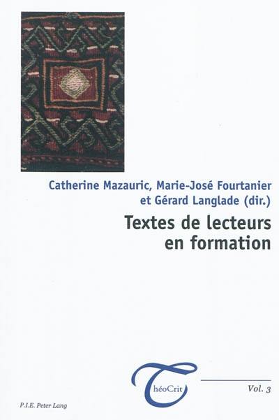 Textes de lecteurs en formation