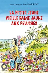 La petite jeune vieille dame jaune aux peluches