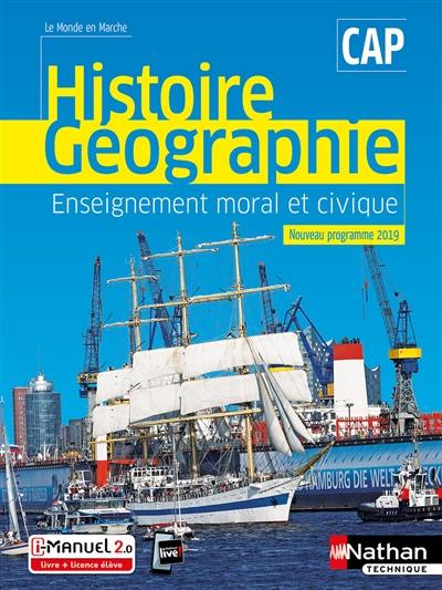 Histoire géographie, enseignement moral et civique, CAP : nouveau programme 2019