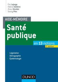 Santé publique : en 13 notions