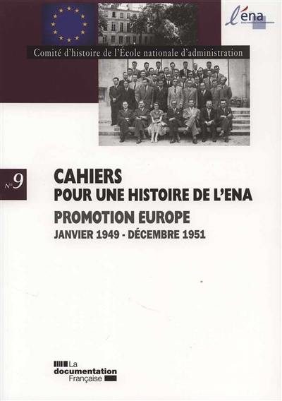 Promotion Europe : janvier 1949-décembre 1951