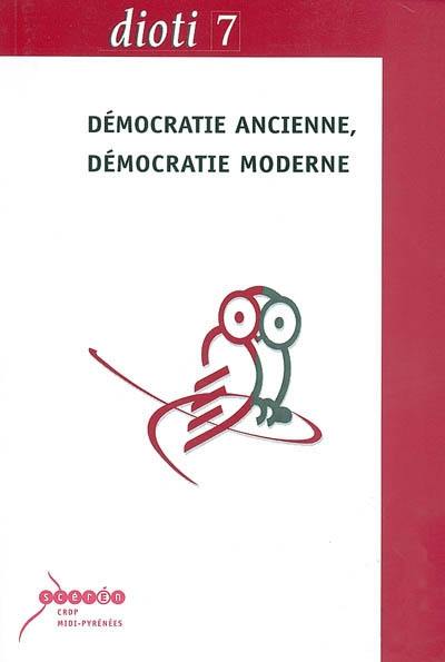 Démocratie ancienne, démocratie moderne