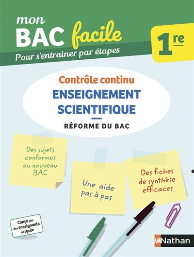 Enseignement scientifique 1re : contrôle continu : réforme du bac