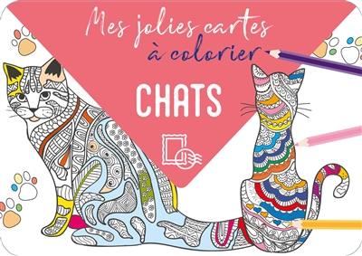 Chats : mes jolies cartes à colorier