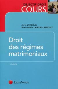 Droit des régimes matrimoniaux