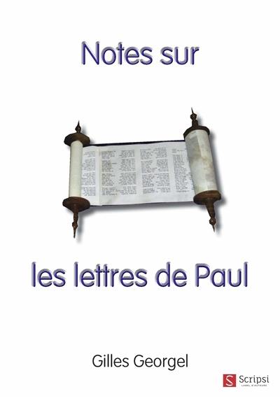 Notes sur les lettres de Paul