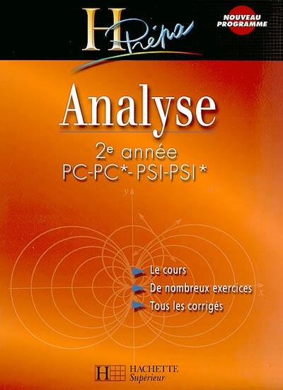 Analyse 2de année PC-PC* PSI-PSI*