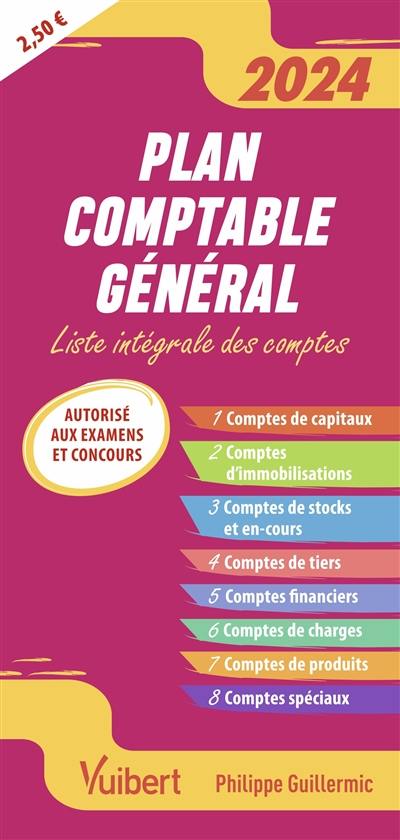 Plan comptable général 2024 : liste intégrale des comptes