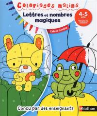 Lettres et nombres magiques, 4-5 ans, moyenne section : cahier double