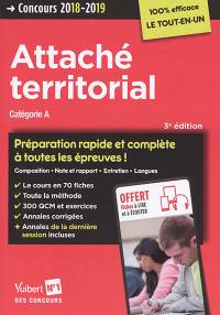 Attaché territorial : concours 2018-2019 : catégorie A