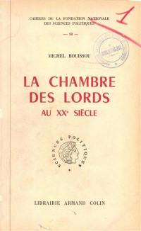 La Chambre des Lords au 20e siècle (1911-1949)