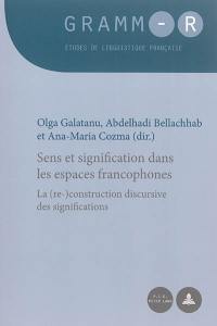 Sens et signification dans les espaces francophones : la (re)-construction discursive des significations