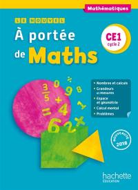 Le nouvel A portée de maths CE1, cycle 2