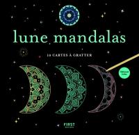 Lune mandalas : 10 cartes à gratter