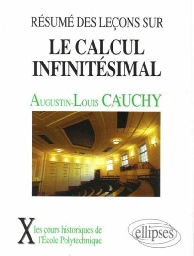 Résumé des leçons sur le calcul infinitésimal