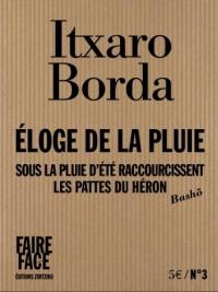 Eloge de la pluie : Sous la pluie d'été raccourcissent les pattes du héron (Bâsho)