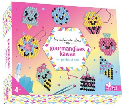 Gourmandises kawaii en perles à eau : coffret avec accessoires