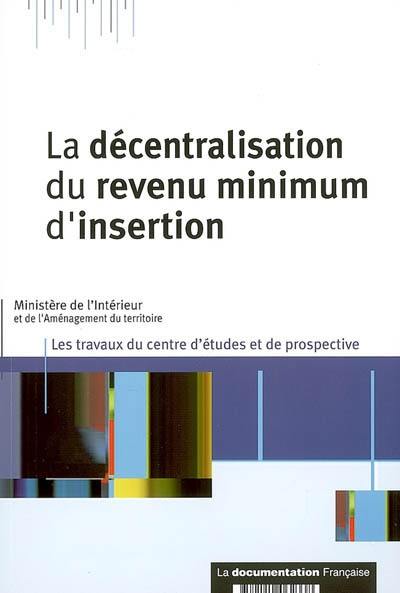 La décentralisation du revenu minimum d'insertion