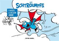 Les schtroumpfs : cahier de dessin animé : Le schtroumpf volant et La schtroumphette et la lune