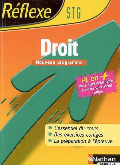 Droit STG : nouveau programme