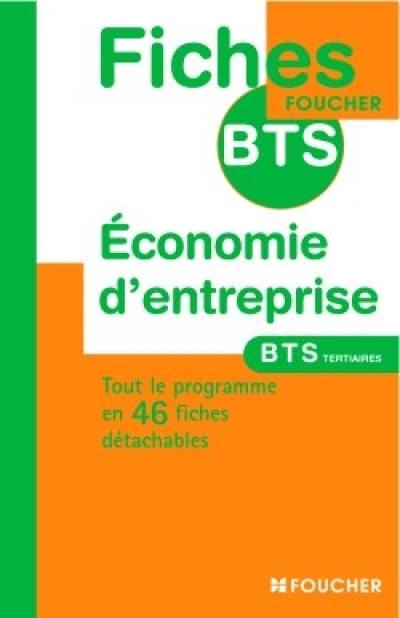 Economie d'entreprise, BTS tertiaires