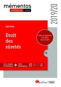 Droit des sûretés : 2019-20