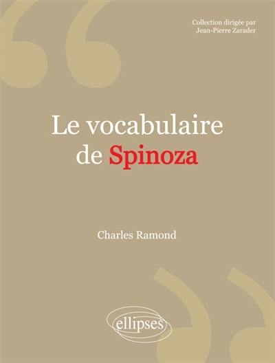 Le vocabulaire de Spinoza