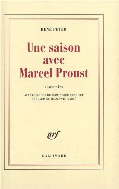 Une saison avec Marcel Proust : souvenirs