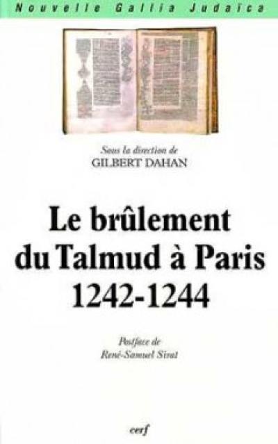 Le brûlement du Talmud à Paris 1242-1244