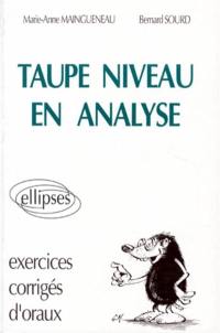 Taupe niveau en analyse : exercices corrigés d'oraux