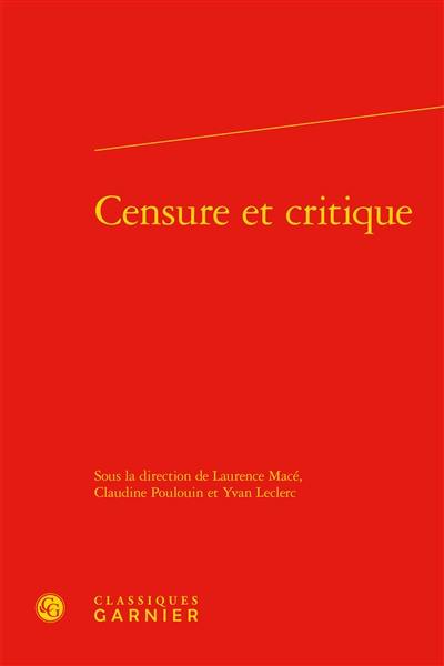 Censure et critique