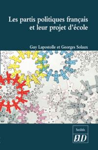 Les partis politiques français et leur projet d'école : Rassemblement national, Les Républicains, La République en marche, Parti socialiste, Europe Ecologie les Verts, La France insoumise, Parti communiste