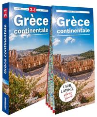 Grèce continentale : 3 en 1 : guide, atlas, carte laminée