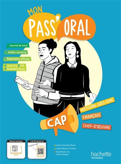 Mon pass'oral, histoire géo EMC, français, chef-d'oeuvre CAP : journal de bord