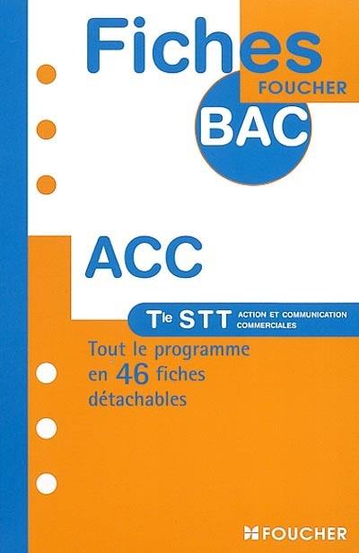 Action et communication commerciales : terminale STT