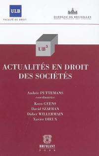 Actualités en droit des sociétés