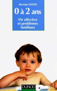 L'Enfant de 0 à 2 ans : vie affective, problèmes familiaux